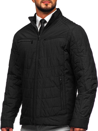 Men's Quilted Lightweight Jacket Black Bolf 22M307