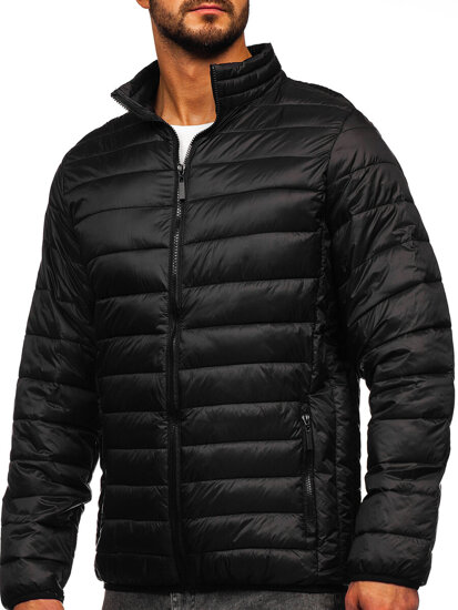 Men's Quilted Lightweight Jacket Black Bolf 5M703