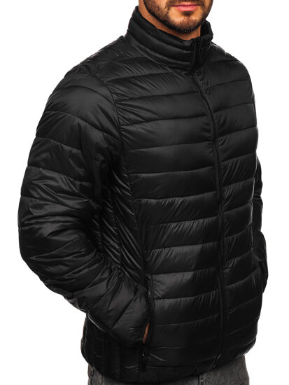 Men's Quilted Lightweight Jacket Black Bolf 5M703