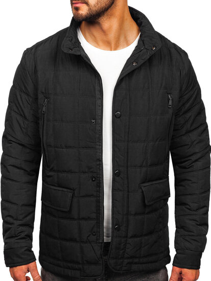 Men's Quilted Lightweight Jacket Black Bolf 5M709