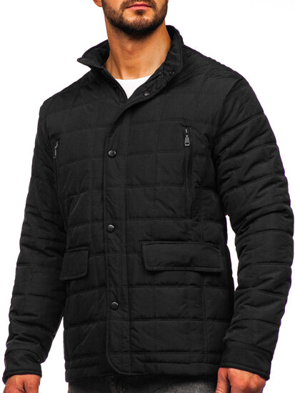 Men's Quilted Lightweight Jacket Black Bolf 5M709