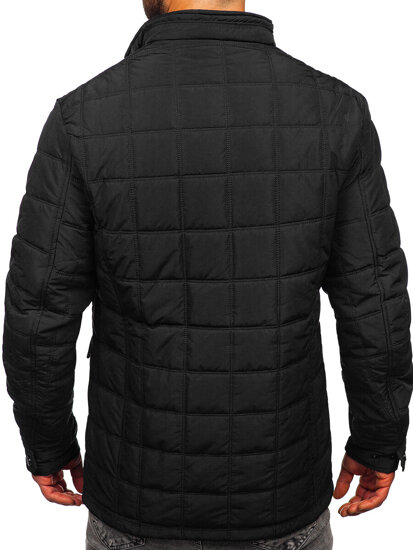 Men's Quilted Lightweight Jacket Black Bolf 5M709