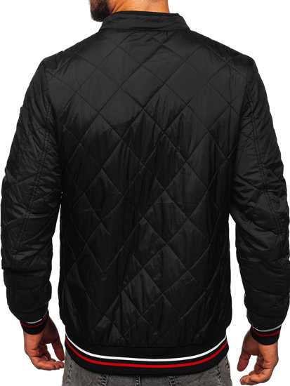 Men's Quilted Lightweight Jacket Black Bolf 7150