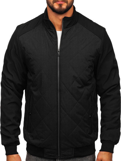 Men's Quilted Lightweight Jacket Black Bolf 84M3022