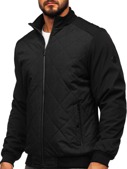 Men's Quilted Lightweight Jacket Black Bolf 84M3022