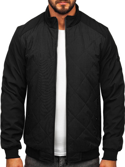 Men's Quilted Lightweight Jacket Black Bolf 84M3022