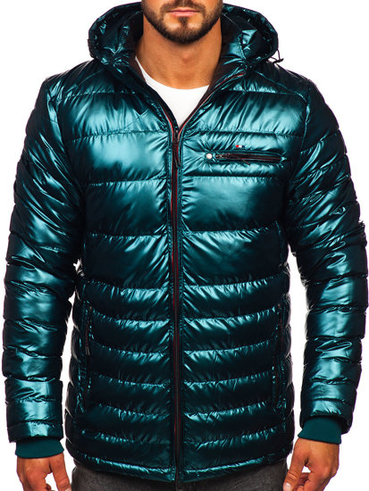 Men’s Quilted Lightweight Jacket Green Bolf EX2149