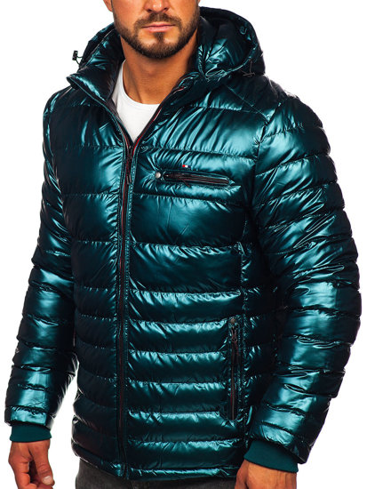 Men’s Quilted Lightweight Jacket Green Bolf EX2149