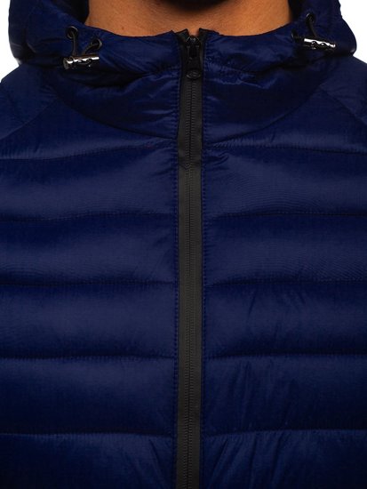 Men's Quilted Lightweight Jacket Navy Blue Bolf 13021