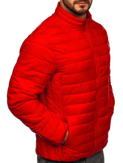 Men's Quilted Lightweight Jacket Red Bolf 5M703