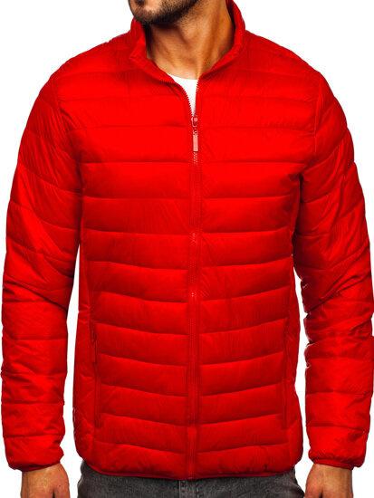 Men's Quilted Lightweight Jacket Red Bolf 5M703