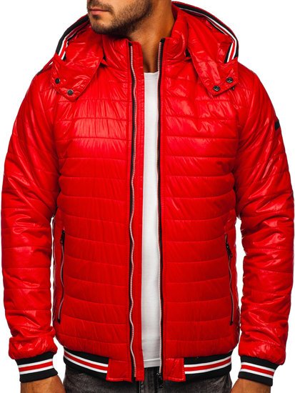 Men's Quilted Lightweight Jacket Red Bolf 6191