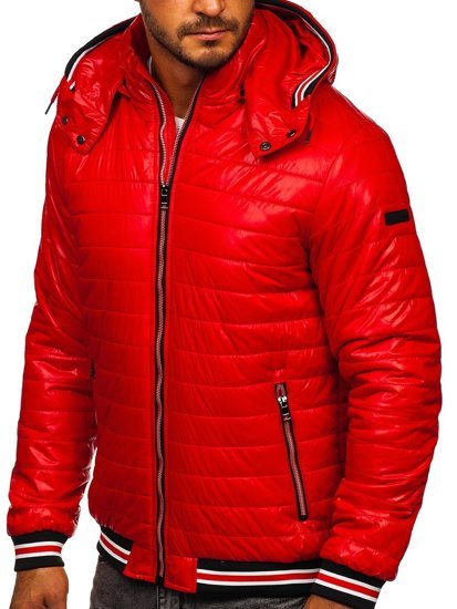 Men's Quilted Lightweight Jacket Red Bolf 6191