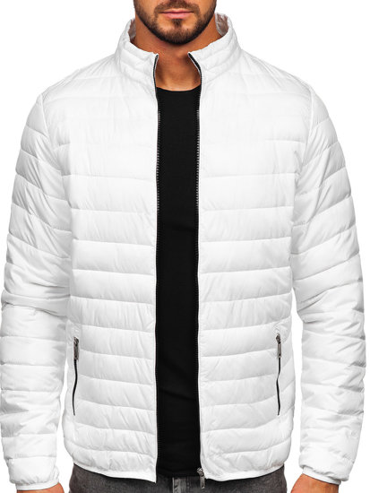 Men's Quilted Lightweight Jacket White Bolf R9002