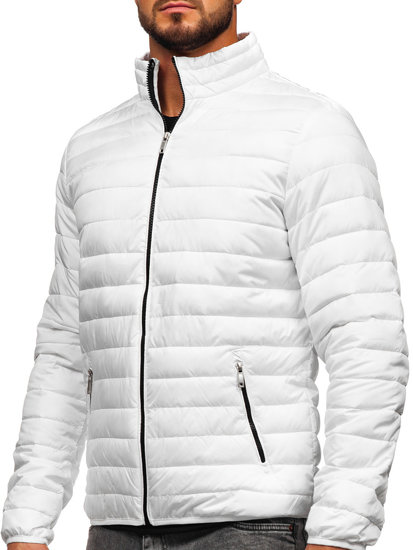 Men's Quilted Lightweight Jacket White Bolf R9002