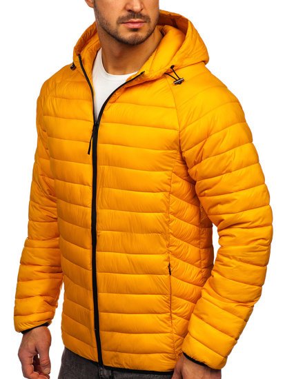 Men's Quilted Lightweight Jacket Yellow Bolf 13021