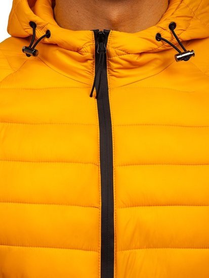 Men's Quilted Lightweight Jacket Yellow Bolf 13021