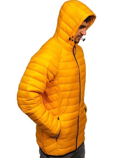 Men's Quilted Lightweight Jacket Yellow Bolf 13021