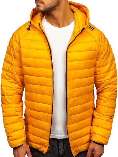 Men's Quilted Lightweight Jacket Yellow Bolf 13021