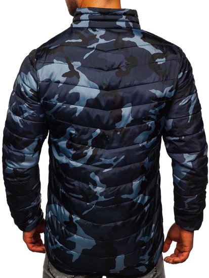 Men's Quilted Lightweight Sport Jacket Camo-Graphite Bolf SM32