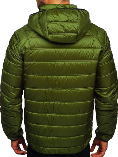 Men's Quilted Lightweight Sport Jacket Green Bolf BK111