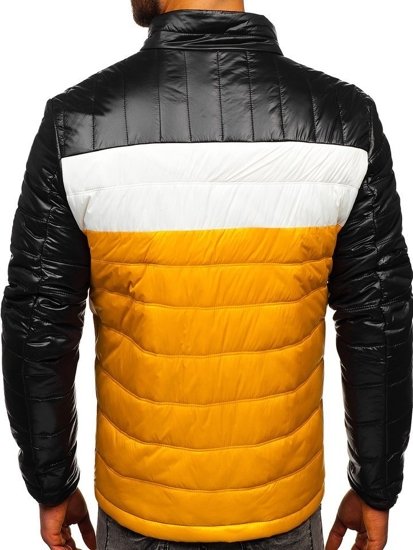 Men's Quilted Transitional Jacket Yellow Bolf 6111