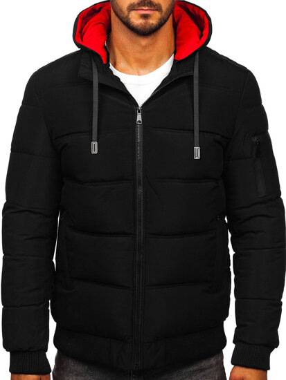 Men’s Quilted Winter Jacket Black Bolf 31M5003