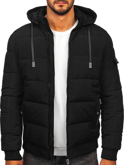 Men’s Quilted Winter Jacket Black Bolf 31M5006