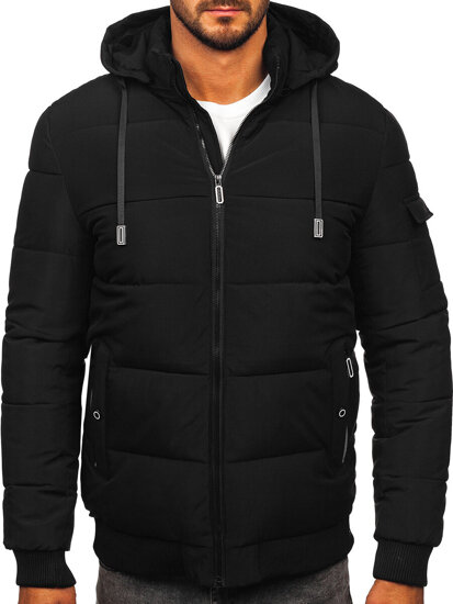 Men’s Quilted Winter Jacket Black Bolf 31M5006