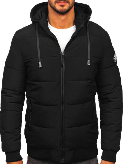 Men’s Quilted Winter Jacket Black Bolf 31M5023