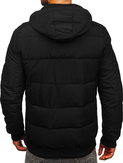 Men’s Quilted Winter Jacket Black Bolf 31M5023