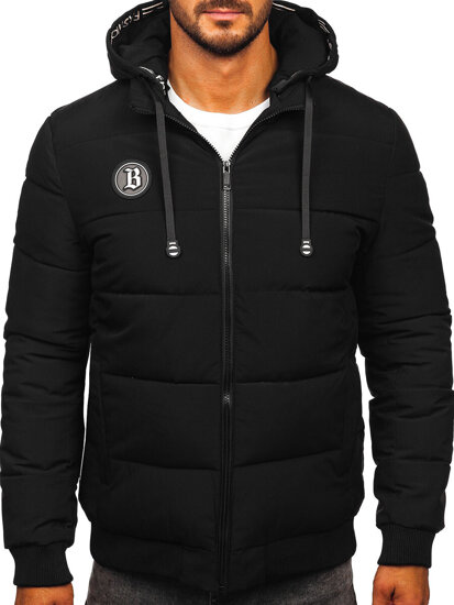 Men’s Quilted Winter Jacket Black Bolf 31M5026