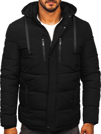 Men’s Quilted Winter Jacket Black Bolf 31M5027