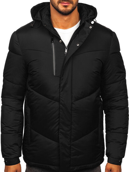 Men’s Quilted Winter Jacket Black Bolf 31M5033