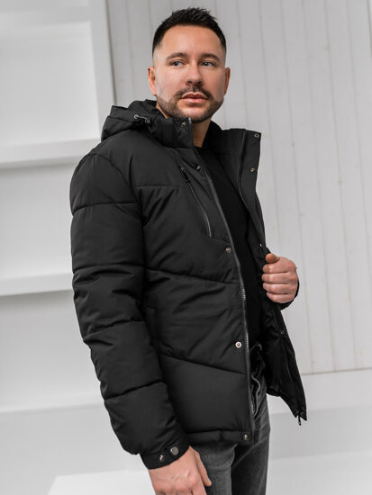 Men's Quilted Winter Jacket Black Bolf 31M5035A1