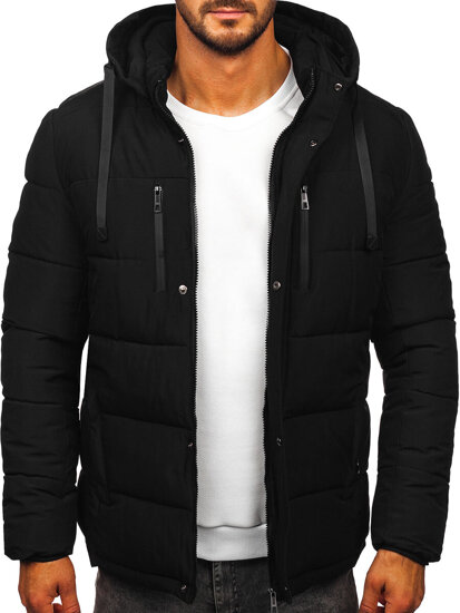 Men’s Quilted Winter Jacket Black Bolf 31M5052