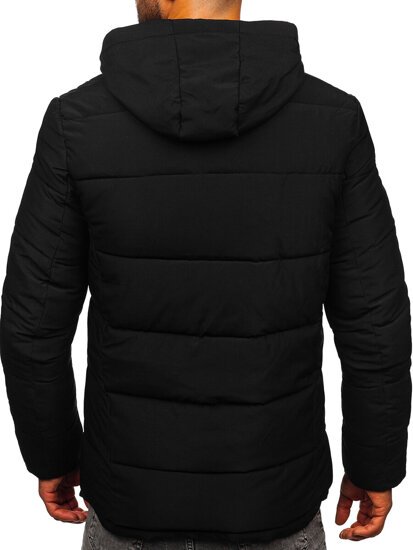 Men’s Quilted Winter Jacket Black Bolf 31M5052