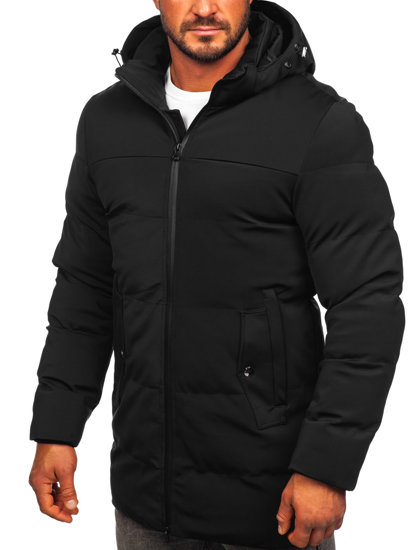 Men's Quilted Winter Jacket Black Bolf 51M2208