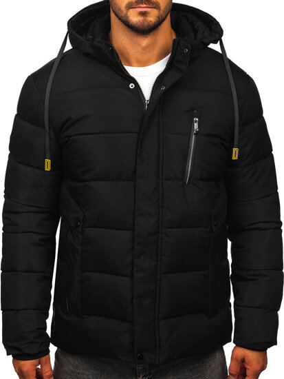 Men’s Quilted Winter Jacket Black Bolf 57M7505