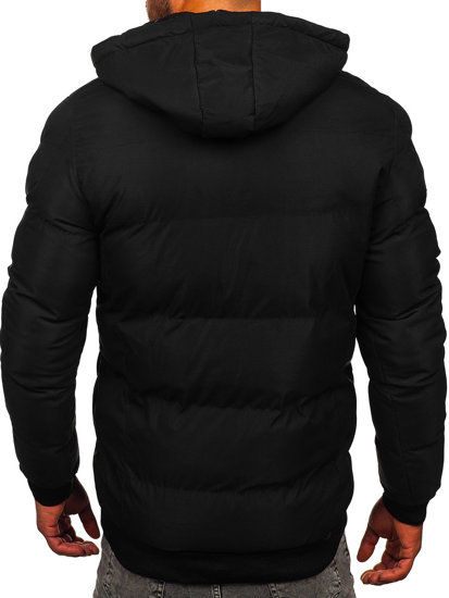 Men's Quilted Winter Jacket Black Bolf 5M3125