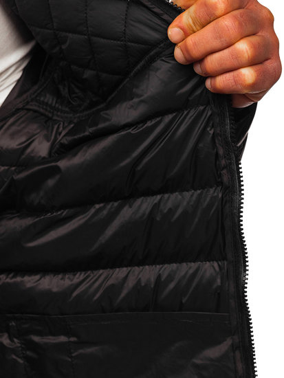 Men's Quilted Winter Jacket Black Bolf 5M515