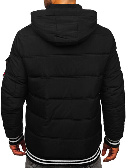 Men’s Quilted Winter Jacket Black Bolf 62M9517