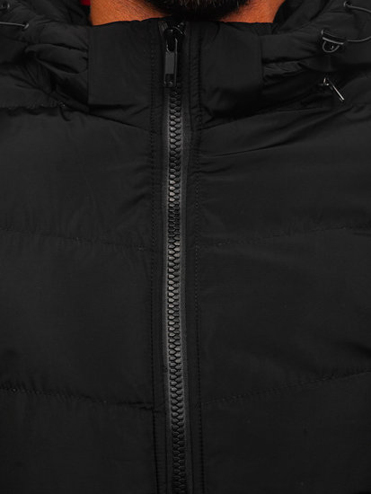 Men's Quilted Winter Jacket Black Bolf 6971