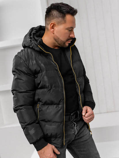 Men's Quilted Winter Jacket Black Bolf 7270A1