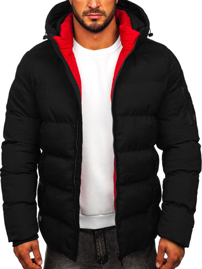 Men's Quilted Winter Jacket Black Bolf 7338