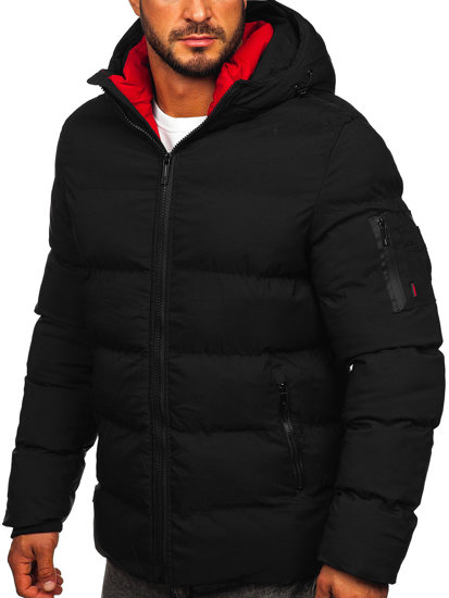 Men's Quilted Winter Jacket Black Bolf 7338