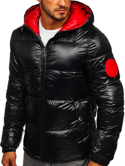 Men's Quilted Winter Jacket Black Bolf 99311