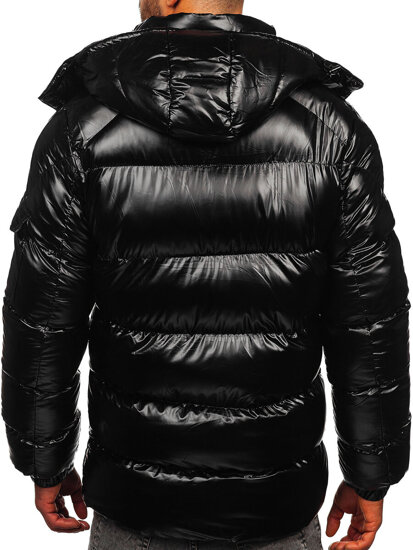 Men's Quilted Winter Jacket Black Bolf R20017