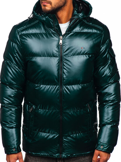 Men's Quilted Winter Jacket Green Bolf EX2138