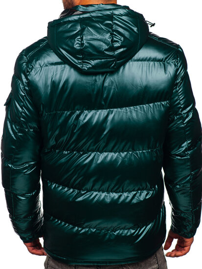 Men's Quilted Winter Jacket Green Bolf EX2138